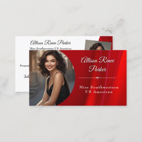 Ruby Shine Pageant Business Card