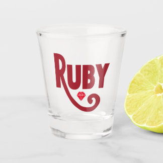 Ruby Shot Glass