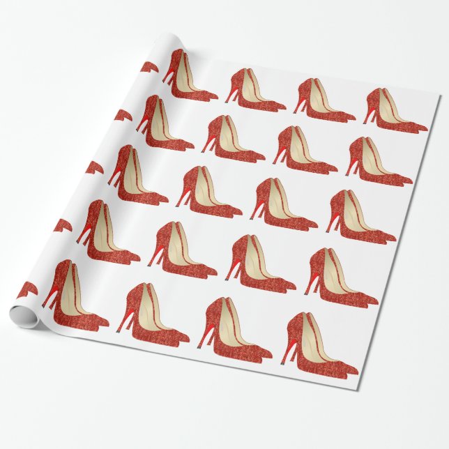ruby slippers wrapping paper (Unrolled)