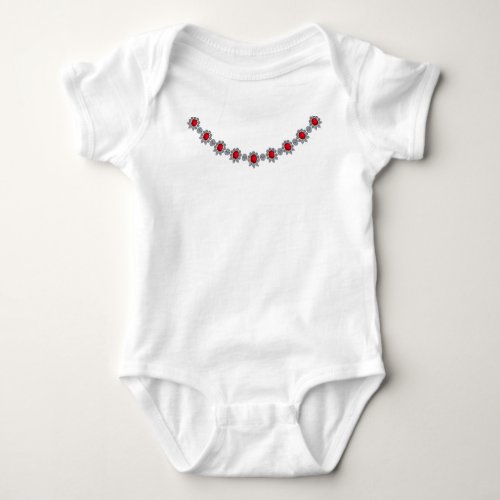 Ruby Socialite Necklace Baby Bodysuit