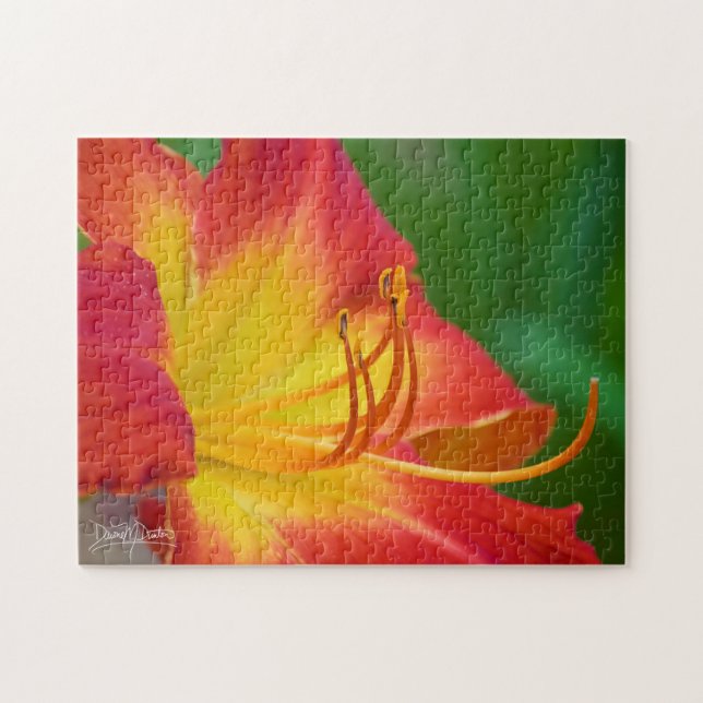 Ruby Spider Day Lily Jigsaw Puzzle (Horizontal)