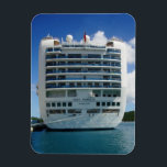 Ruby Stern View Magnet<br><div class="desc">The Stern of the Ruby Princess, moored dockside at Crown Bay, St. Thomas, USVI.</div>
