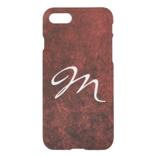 Ruby Tech Custom Garnet Crimson Red Watercolor iPhone SE/8/7 Case