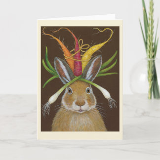 ruby the rabbit folded greeting card