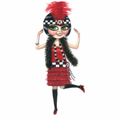 Ruby the Roaring 20s Flapper Photo Sculpture