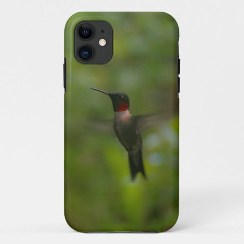 Ruby Throat Hummingbird iPhone 11 Case