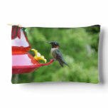 Ruby-Throated Hummingbird Bird Photography Accessory Pouch