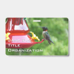 Ruby-Throated Hummingbird Bird Photography Badge