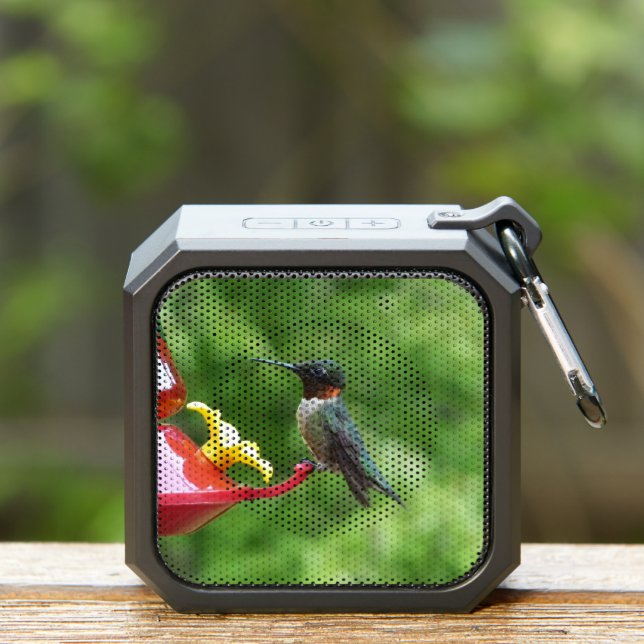 Ruby-Throated Hummingbird Bird Photography Bluetooth Speaker (Insitu(Outdoor))