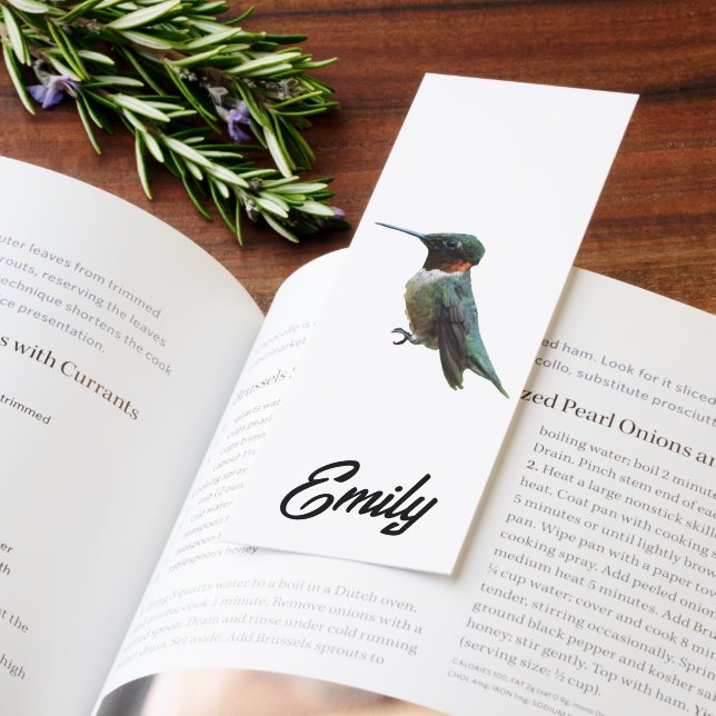 Ruby-Throated Hummingbird Bird Photography Bookmarks (Book)
