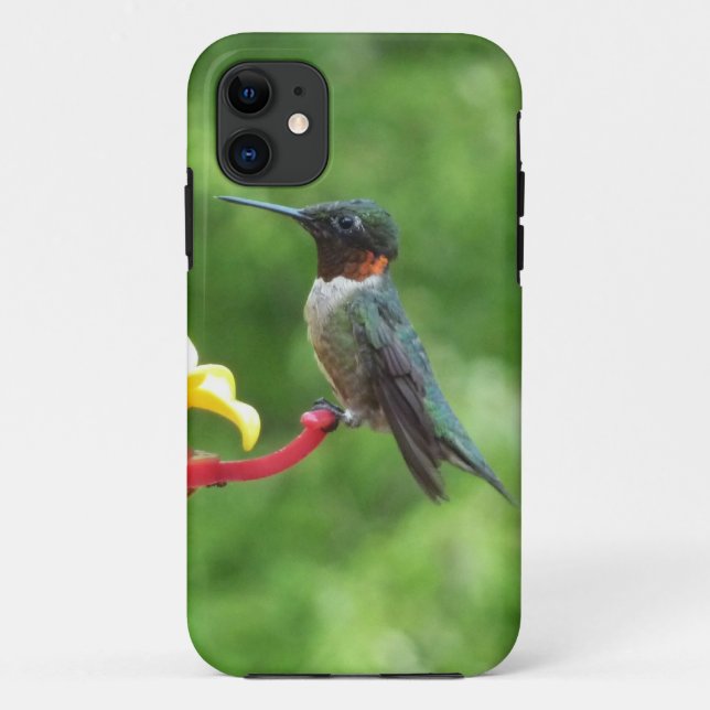 Ruby-Throated Hummingbird Bird Photography Case-Mate iPhone Case (Back)