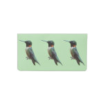 Ruby-Throated Hummingbird Bird Photography Checkbook Cover