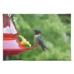 Ruby-Throated Hummingbird Bird Photography Cloth Placemat
