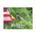 Ruby-Throated Hummingbird Bird Photography Doormat