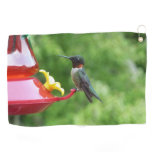 Ruby-Throated Hummingbird Bird Photography Golf Towel
