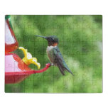 Ruby-Throated Hummingbird Bird Photography Jigsaw Puzzle