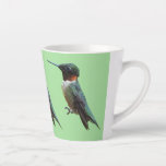 Ruby-Throated Hummingbird Bird Photography Latte Mug