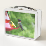 Ruby-Throated Hummingbird Bird Photography Metal Lunch Box