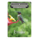 Ruby-Throated Hummingbird Bird Photography Mini Clipboard