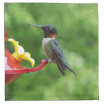 Ruby-Throated Hummingbird Bird Photography Napkin