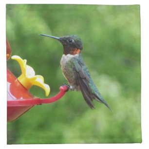 Ruby-Throated Hummingbird Bird Photography Napkin