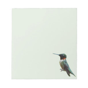 Ruby-Throated Hummingbird Bird Photography Notepad