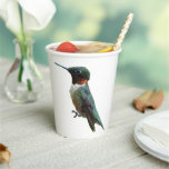 Ruby-Throated Hummingbird Bird Photography Paper Cups