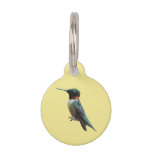 Ruby-Throated Hummingbird Bird Photography Pet ID Tag