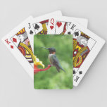Ruby-Throated Hummingbird Bird Photography Poker Cards