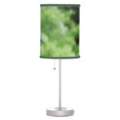 Ruby-Throated Hummingbird Bird Photography Table Lamp (Right)