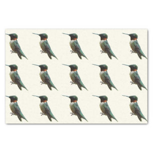 Ruby-Throated Hummingbird Bird Photography Tissue Paper