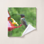 Ruby-Throated Hummingbird Bird Photography Wash Cloth