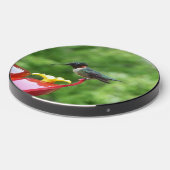 Ruby-Throated Hummingbird Bird Photography Wireless Charger (Front 2)