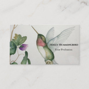 Ruby Throated Hummingbird Business Card