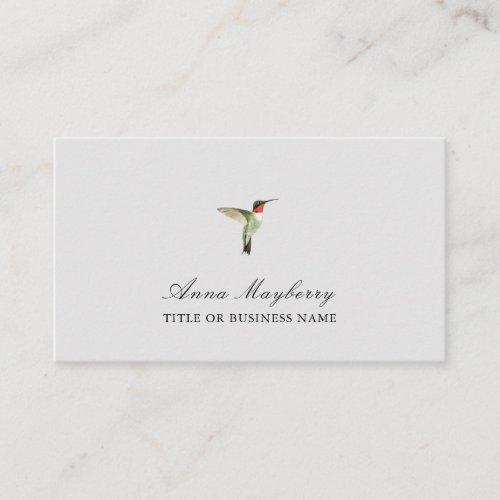Ruby_throated Hummingbird Business Card