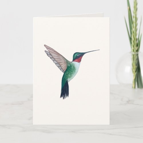 Ruby_throated  Hummingbird Card