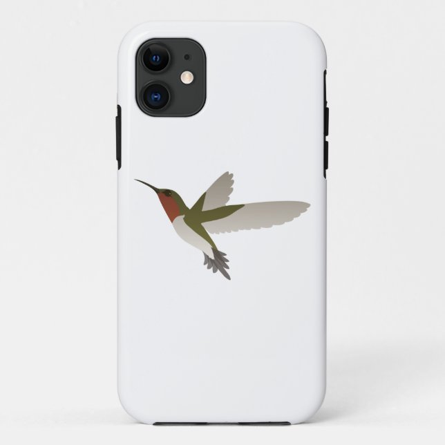 Ruby Throated Hummingbird Case-Mate iPhone Case (Back)