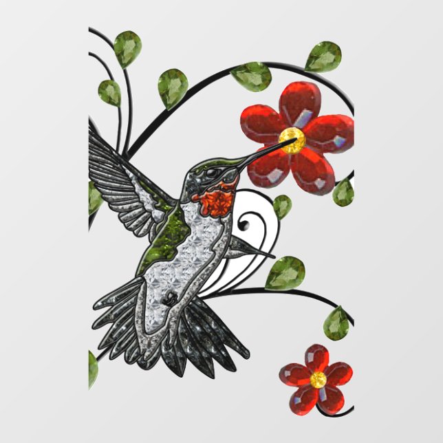 Ruby Throated Hummingbird Cutout (Front)
