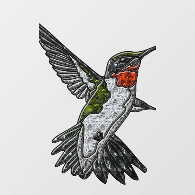 Ruby Throated Hummingbird Cutout (Front)