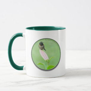 Ruby-throated Hummingbird on Lily Mug