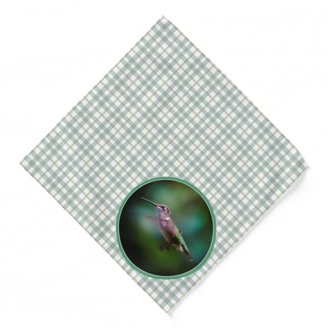 Ruby-throated Hummingbird Original Photograph Bandana (Front)