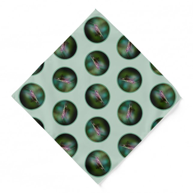 Ruby-throated Hummingbird Original Photograph Bandana (Front)