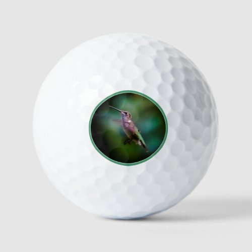 Ruby_throated Hummingbird _ Original Photograph Golf Balls
