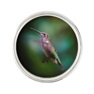 Ruby-throated Hummingbird - Original Photograph Lapel Pin