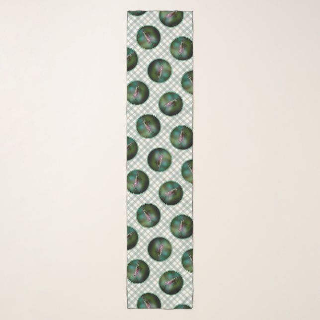 Ruby-throated Hummingbird Original Photograph Scarf (Front)