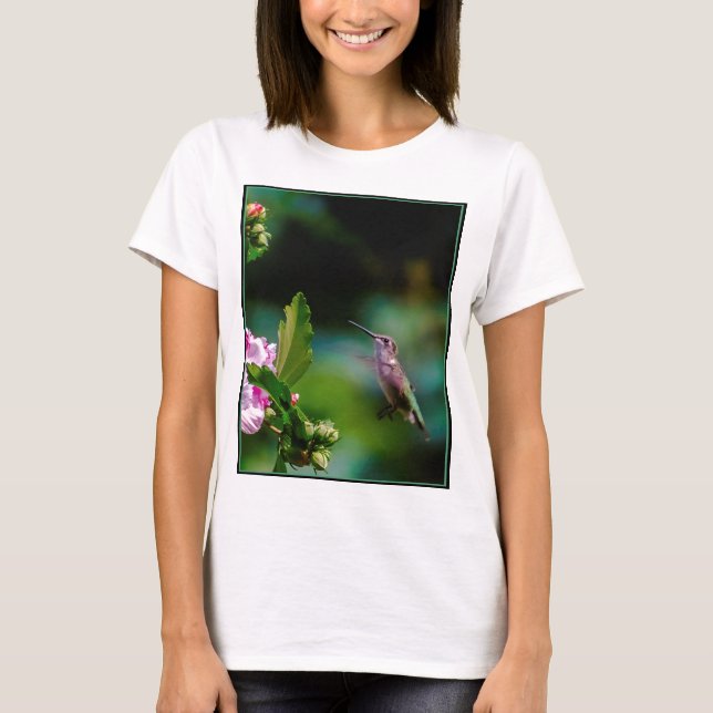 Ruby-throated Hummingbird - Original Photograph T-Shirt (Front)