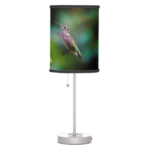 Ruby-throated Hummingbird - Original Photograph Table Lamp