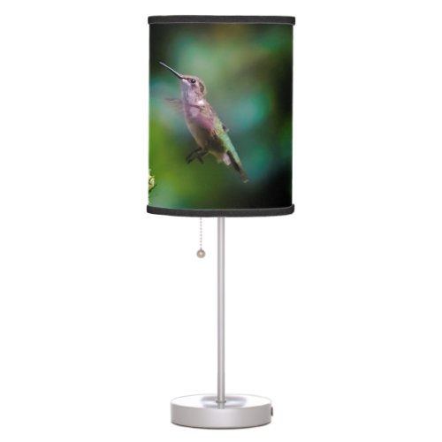 Ruby_throated Hummingbird _ Original Photograph Table Lamp