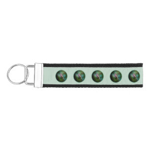 Ruby-throated Hummingbird - Original Photograph Wrist Keychain