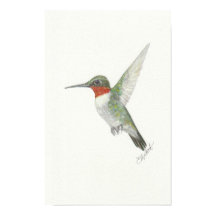 Ruby-Throated Hummingbird Poster